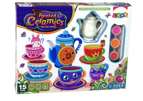 Kreatív teáskészlet DIY festékporcelán