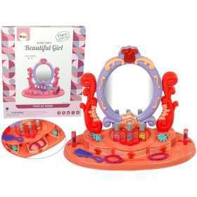 Smink fésülködőasztal tükörfény hanggal