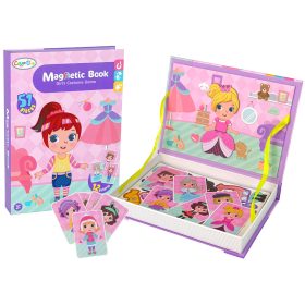 Mágneses kirakós könyv Öltöztetős jelmezek