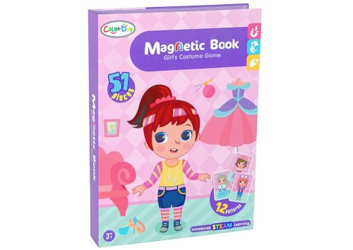 Mágneses kirakós könyv Öltöztetős jelmezek