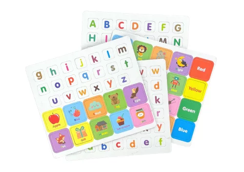 Mágneses puzzle könyv angol ábécé képek