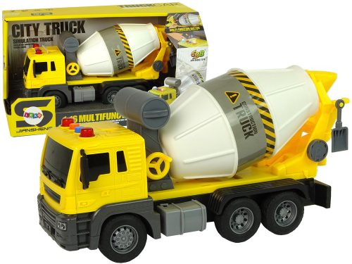 Betonkeverő sárga forgó vödör hanglámpák