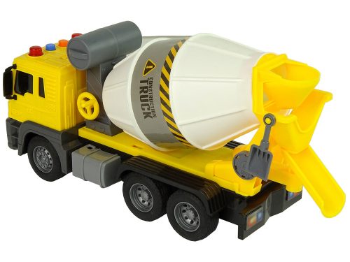 Betonkeverő sárga forgó vödör hanglámpák