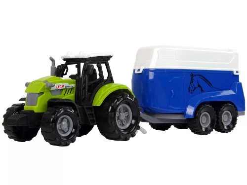 Traktor lószállító utánfutóval Sound Green Farm