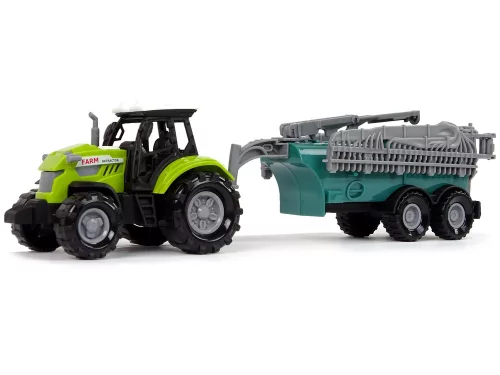 Mezőgazdasági traktor permetezővel Farm Sound Green