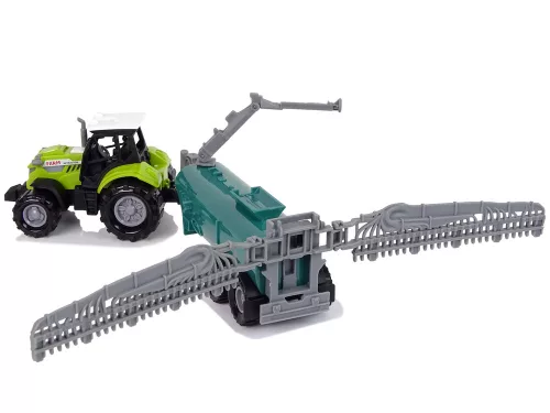 Mezőgazdasági traktor permetezővel Farm Sound Green