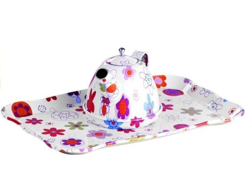 Gyönyörű fém teaszerviz konyhai készlet