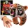 Ring on Hand Educational Animals Bengáli Tigris