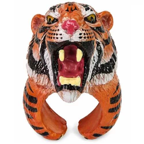 Ring on Hand Educational Animals Bengáli Tigris