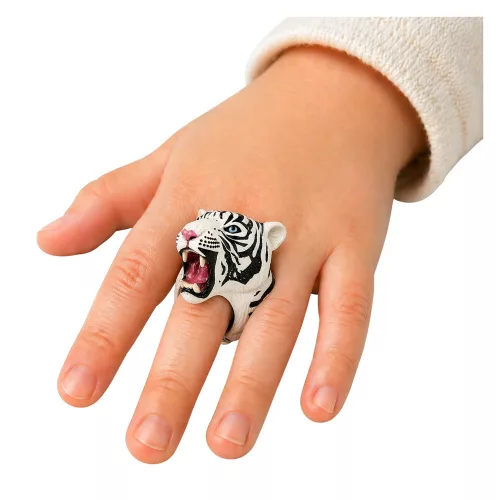 Hand Ring oktatási állatok Tiger White
