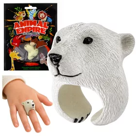 Hand Ring oktatási állatok medve fehér