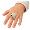 Hand Ring oktatási állatok medve fehér