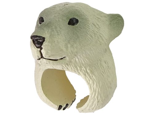 Hand Ring oktatási állatok medve fehér