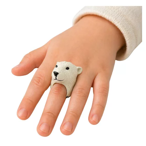 Hand Ring oktatási állatok medve fehér