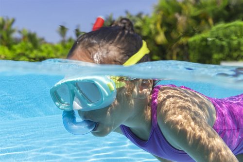 Búvármaszk Snorkel Blue Bestway 24018-mal