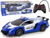 Police Racing Car Police Vehicle 1:16 LED Lights Távirányítós KÉK