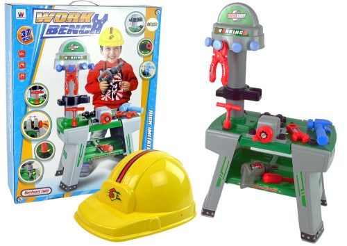 Nagy barkácsműhely + Kiegészítők Műhelyasztal