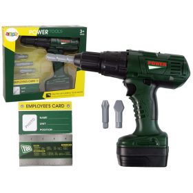 Barkácsoláshoz használható zöld akkumulátoros fúró