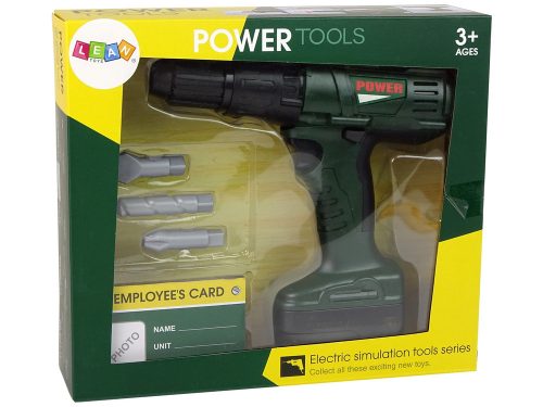 Barkácsoláshoz használható zöld akkumulátoros fúró