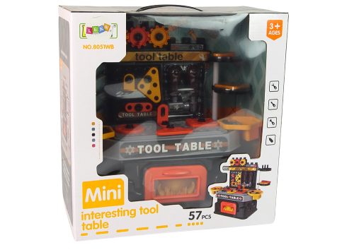 Kreatív barkácsműhely 57 darab Műhelyasztal + Eszközök