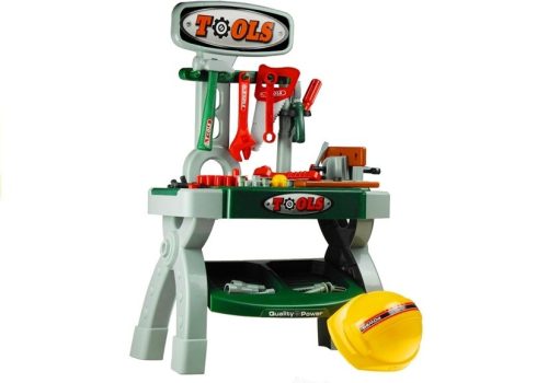 Gyerekek Gyermek Munkapad Játékkészlet Szerszámok Vice DIY Műhely