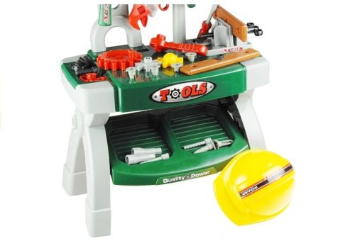 Gyerekek Gyermek Munkapad Játékkészlet Szerszámok Vice DIY Műhely