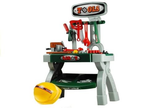 Gyerekek Gyermek Munkapad Játékkészlet Szerszámok Vice DIY Műhely