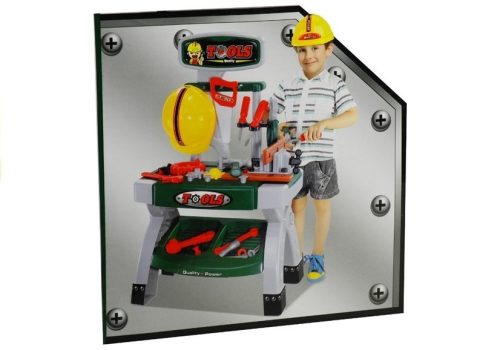 Gyerekek Gyermek Munkapad Játékkészlet Szerszámok Vice DIY Műhely