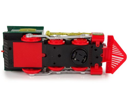 Karácsonyi mozdonyfények zöld hangon, elemmel működik