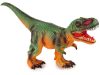 Nagy dinoszaurusz figura Tyrannosaurus Rex zöld és narancssárga hang 60 cm hosszú