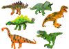 Dinoszaurusz figurák modellek készlete, 6 darab, kiegészítők