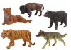Afrikai erdei állatok figurakészlet medvetigris