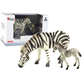 2 darabos zebrafigura szett fiatal világállatokkal