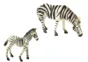 2 darabos zebrafigura szett fiatal világállatokkal