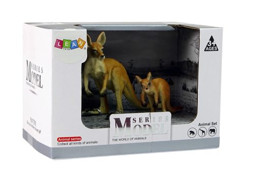 A világ állatai sorozat 2 db Kenguru kölyökfigurából álló készlet