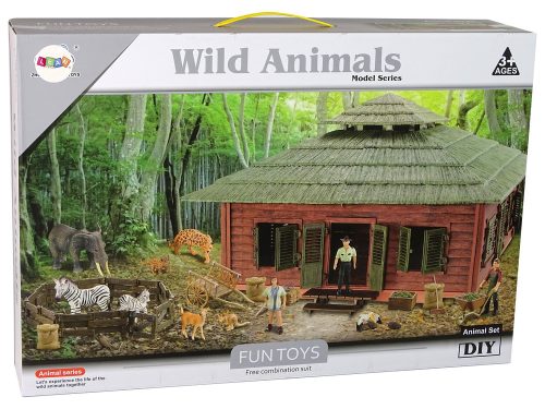 Barkács Farm Készlet Fészer Állatok Tigrisszarvas