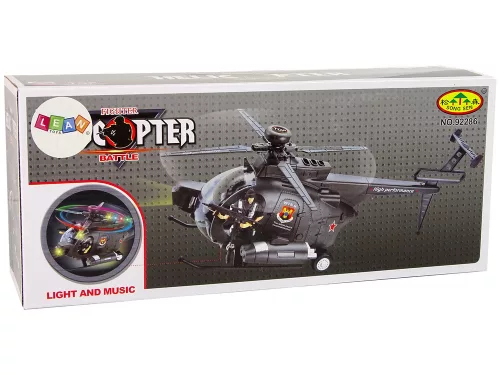 Katonai helikopter Wings Lights akkumulátorral működik