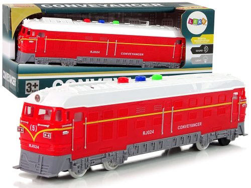 Vonat 1:32 Hajtson piros hanglámpákkal