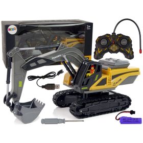 Caterpillar távirányítós kotrógép 2.4G sárga