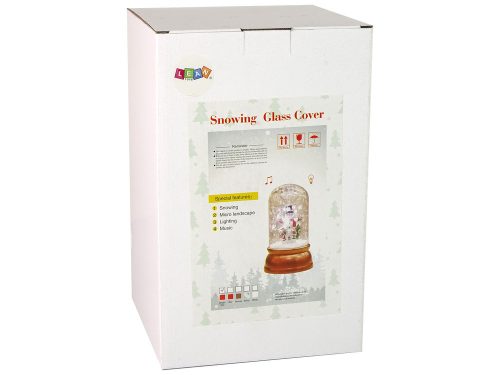 Karácsonyi kupola dekoráció hó Mikulás piros