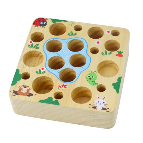 Fa sárgarépa földigiliszta rúd mágnes játék