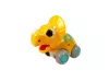 Dinoszaurusz a kerekeken sárga triceratops figura
