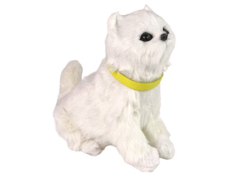 Interaktív Plüss Kitty Puha szőrme Simogatja a fejét, és tanulja meg funkcióit