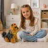 Interaktív plüss kutya Puha szőrű Yorkshire terrier simogassa meg a fejét, és tanulja meg funkcióit