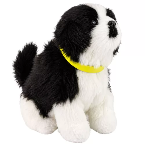 Interaktív plüss kutya puha szőrű border collie fajta