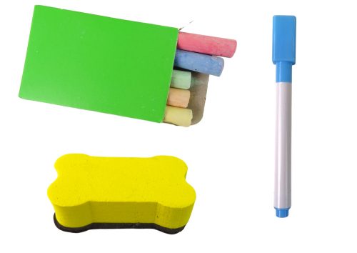 Fa oktatótábla 2 az 1-ben mágneses krétatábla + kiegészítők Számolótábla Szorzóábécé