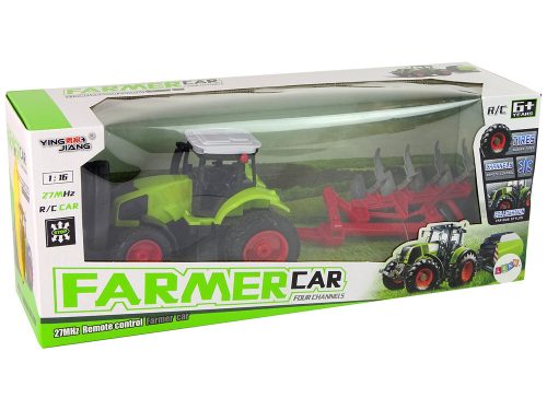 Távirányítós traktor 1:16 Pilot gumikerekek