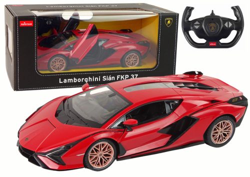 Autó R/C Lamborghini Sian FKP 37 Rastar 1:14 Red távirányítóval