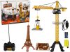 Építési daru R/C távirányítóval vezérelhető 90 cm magas Eiffel-torony konstrukció