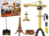 Építőipari daru Távirányítóval vezérelhető 90 cm magas Eiffel-torony építmény